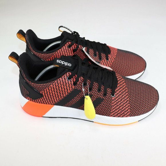 adidas cloudfoam black and orange